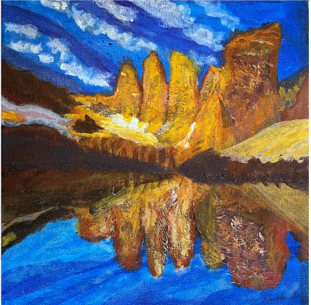 South American Lakeshore 2 by artist Rosalinda Peña